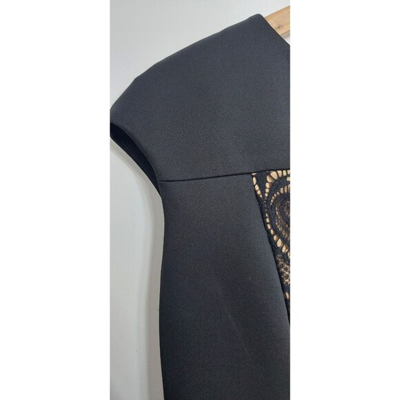 Connected Apparel Women's Size 8P Petite Dress LBD Slimming Affect Midi Cap - Picture 6 of 12